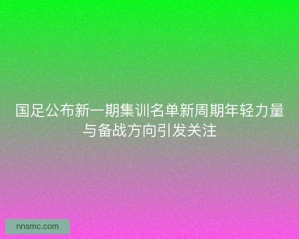 国足公布新一期集训名单新周期年轻力量与备战方向引发关注 国足公布新一期集训名单新周期年轻力量与备战方向引发关注